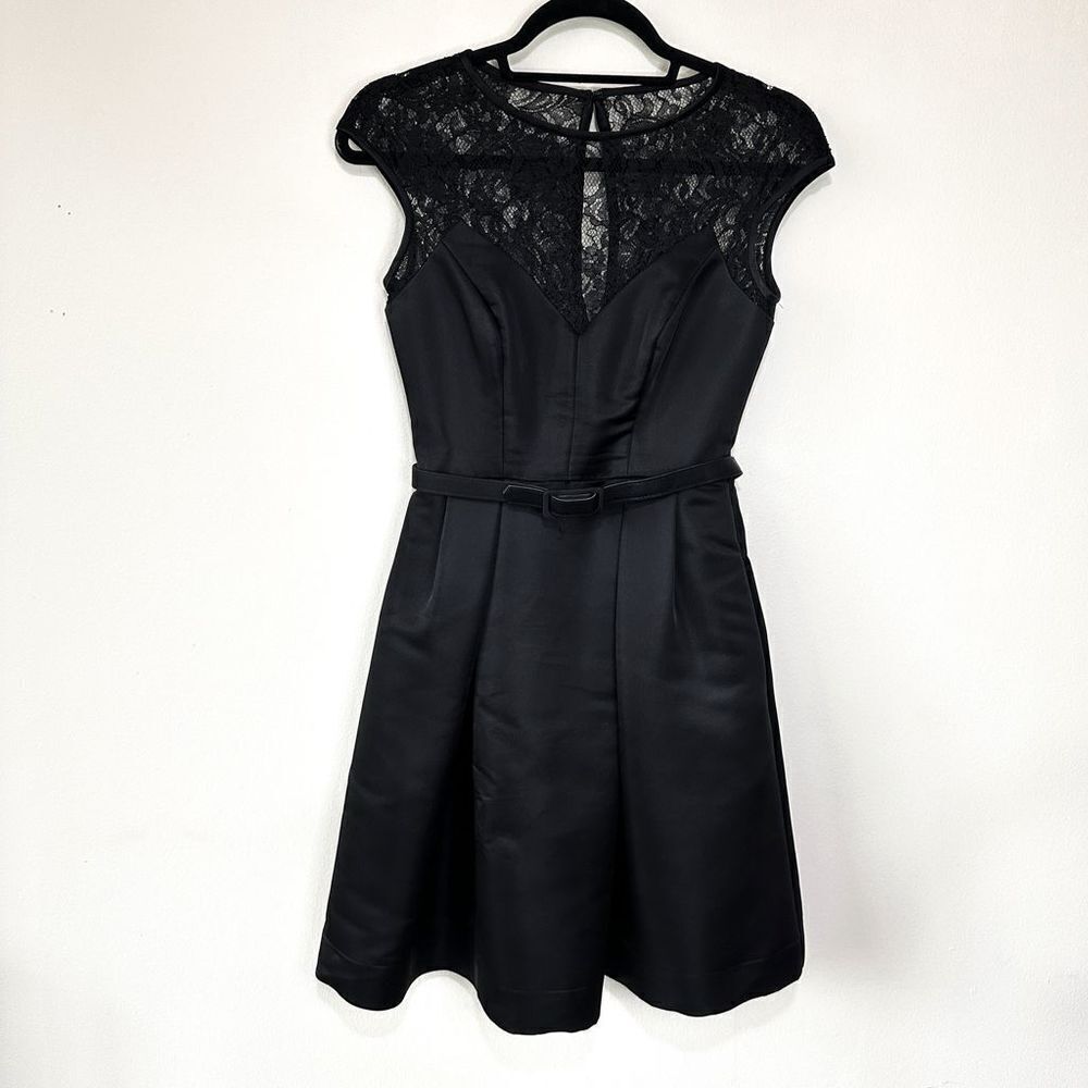 THEIA Lace Pattern Mini Dress - Picture 10 of 13